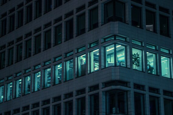 Large business building